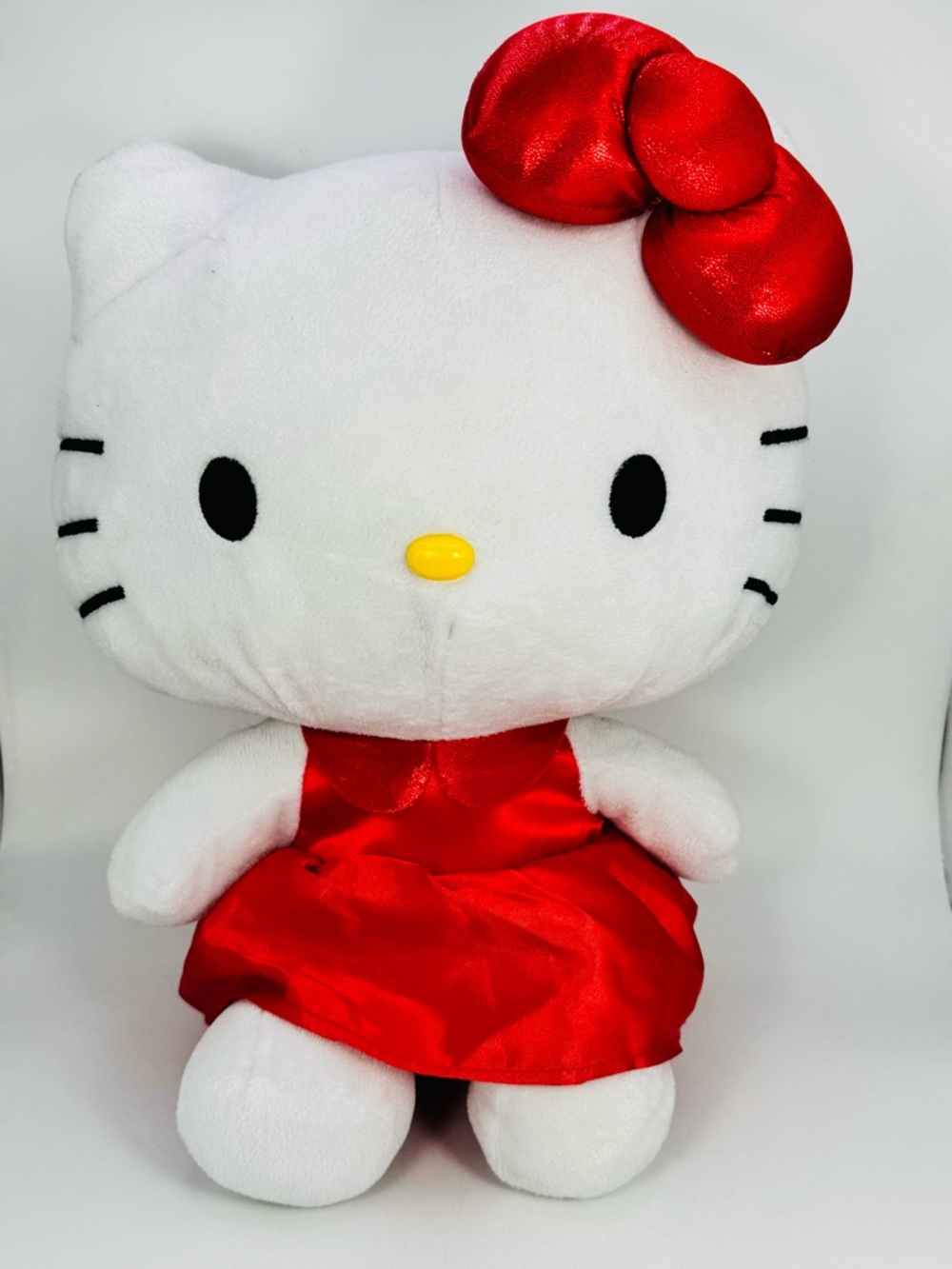 Hello Kitty Plush Toy Red Dress Bow Stuffed Animal 2019 Sanrio Valentine 13”